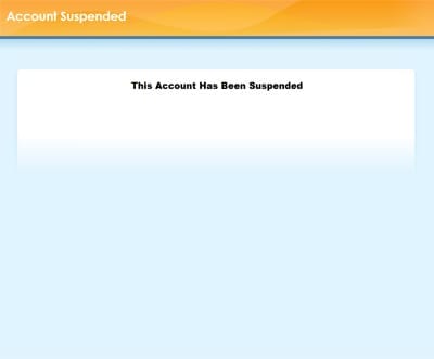 Web First Creations - Account Suspended