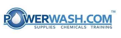 Like a phoenix rising from the ashes, the logo for PowerWash.com bursts with creative energy, incorporating a stylized water droplet within the 