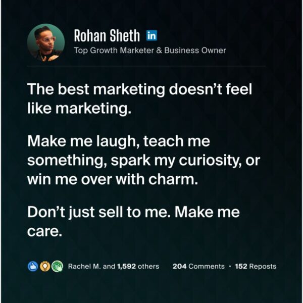 When crafting your message, let it ignite like a phoenix rising from ashes—captivate with humor, enlighten with knowledge, and spark curiosity—transform it into a flame that warms with sincerity rather than just the glow of a sales pitch.